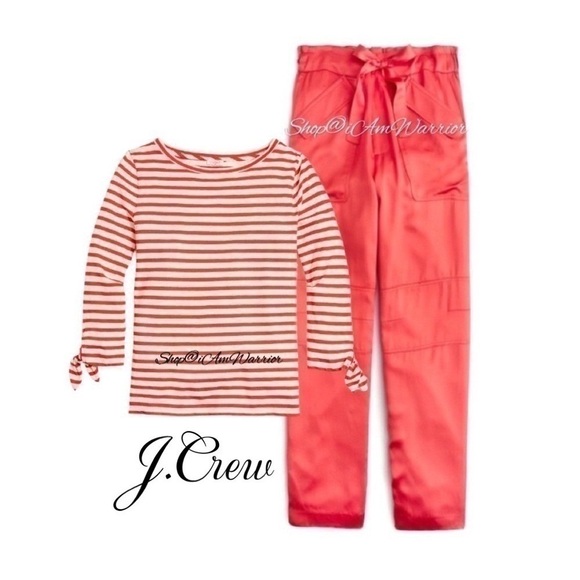 J.Crew NWT high waisted satin paper-bag pants *shop@iamwarrior - Picture 3 of 10